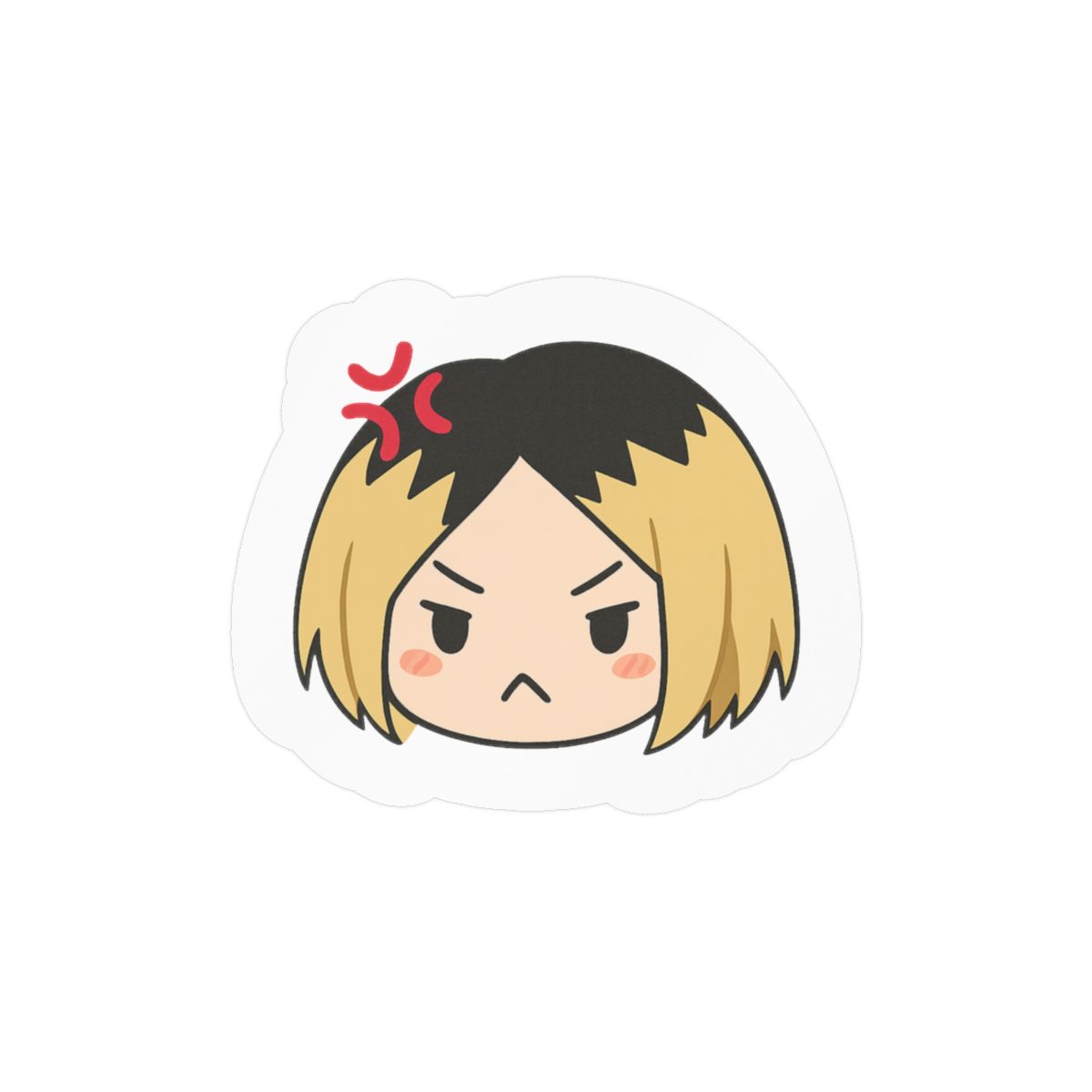 Angry Kenma Haikyuu!! Sticker | Cute Gamer Glare Vinyl Decal