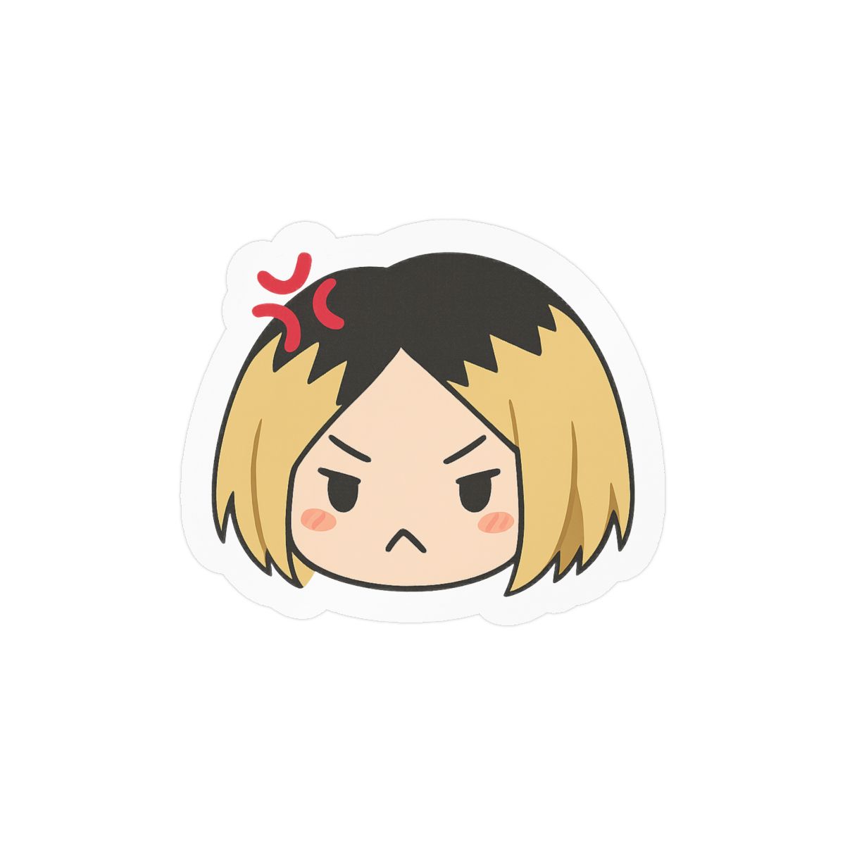 Angry Kenma Haikyuu!! Sticker | Cute Gamer Glare Vinyl Decal