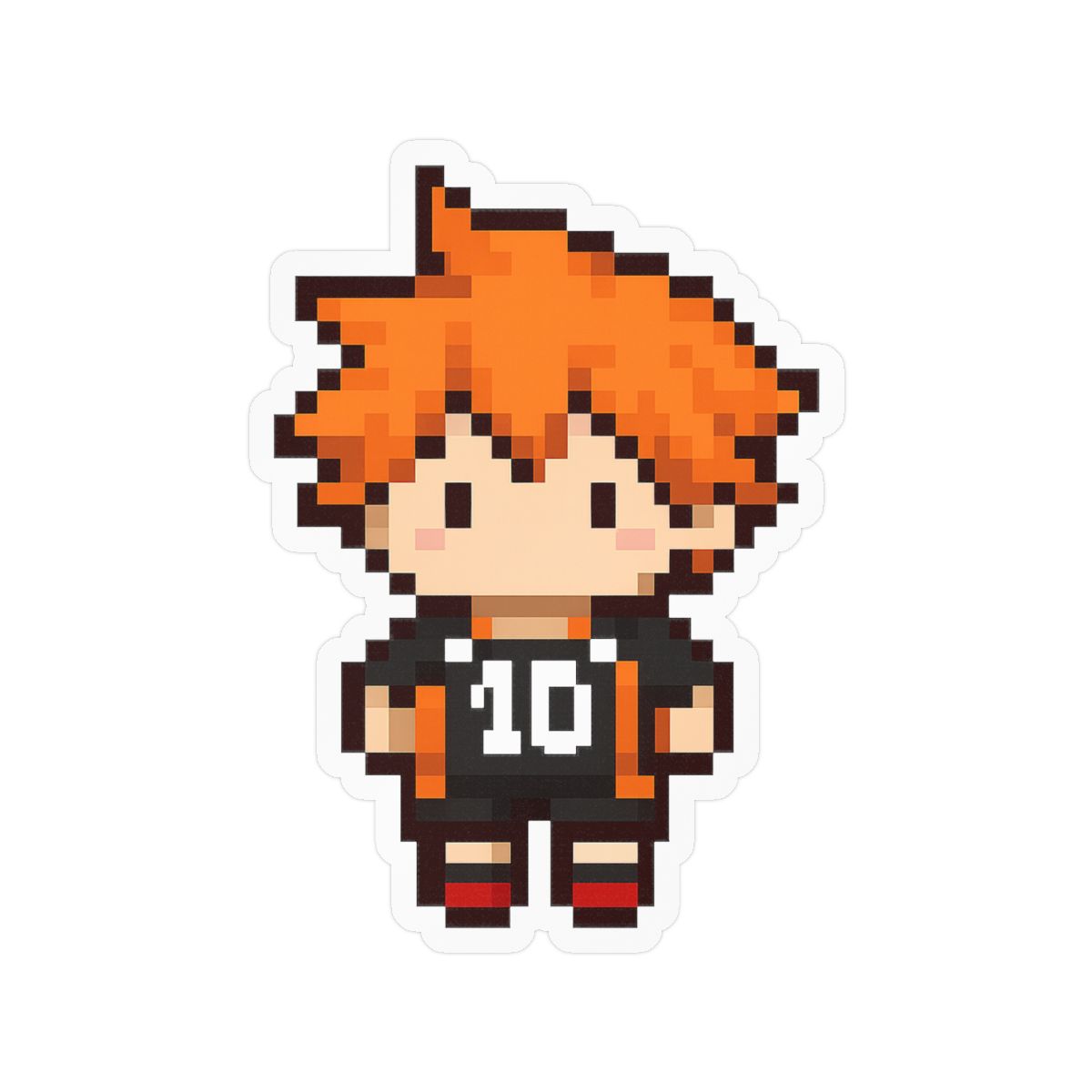 Pixel Shoyo Haikyuu Sticker | Cute Anime Vinyl Decal - alternate angle 2, merchandise