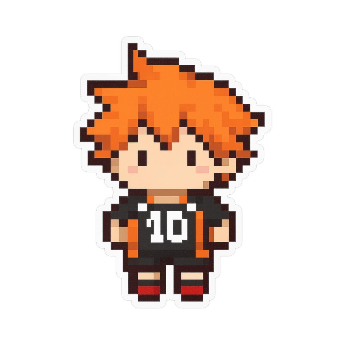 Pixel Shoyo Haikyuu Sticker | Cute Anime Vinyl Decal