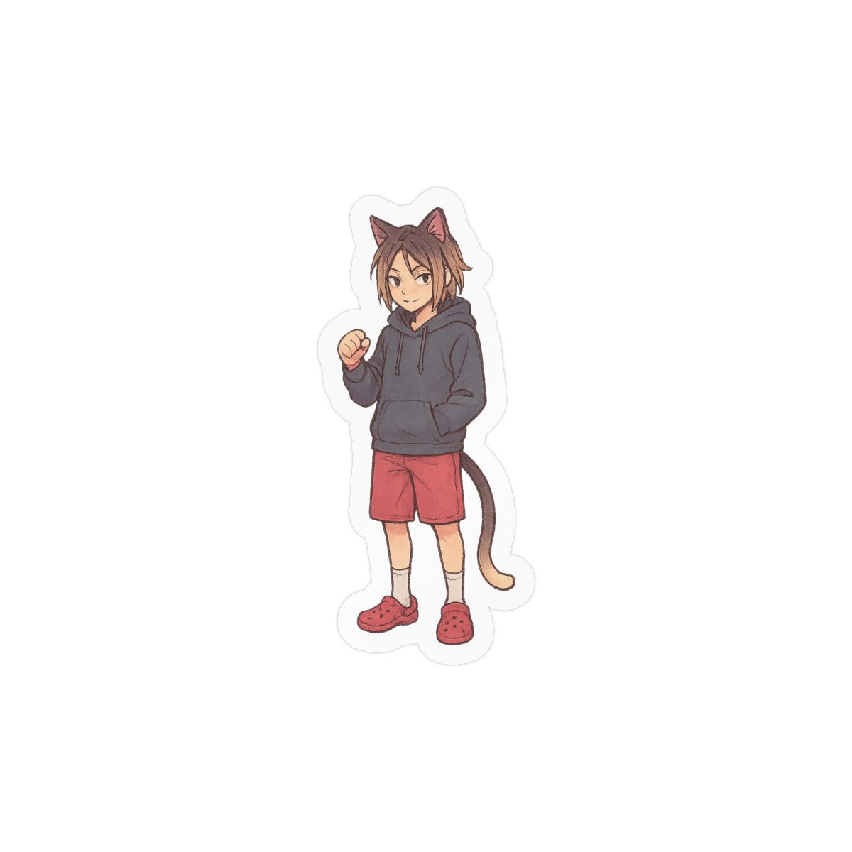 Cat Kenma Haikyuu!! Sticker | Cute Vinyl Decal - alternate angle 2, merchandise