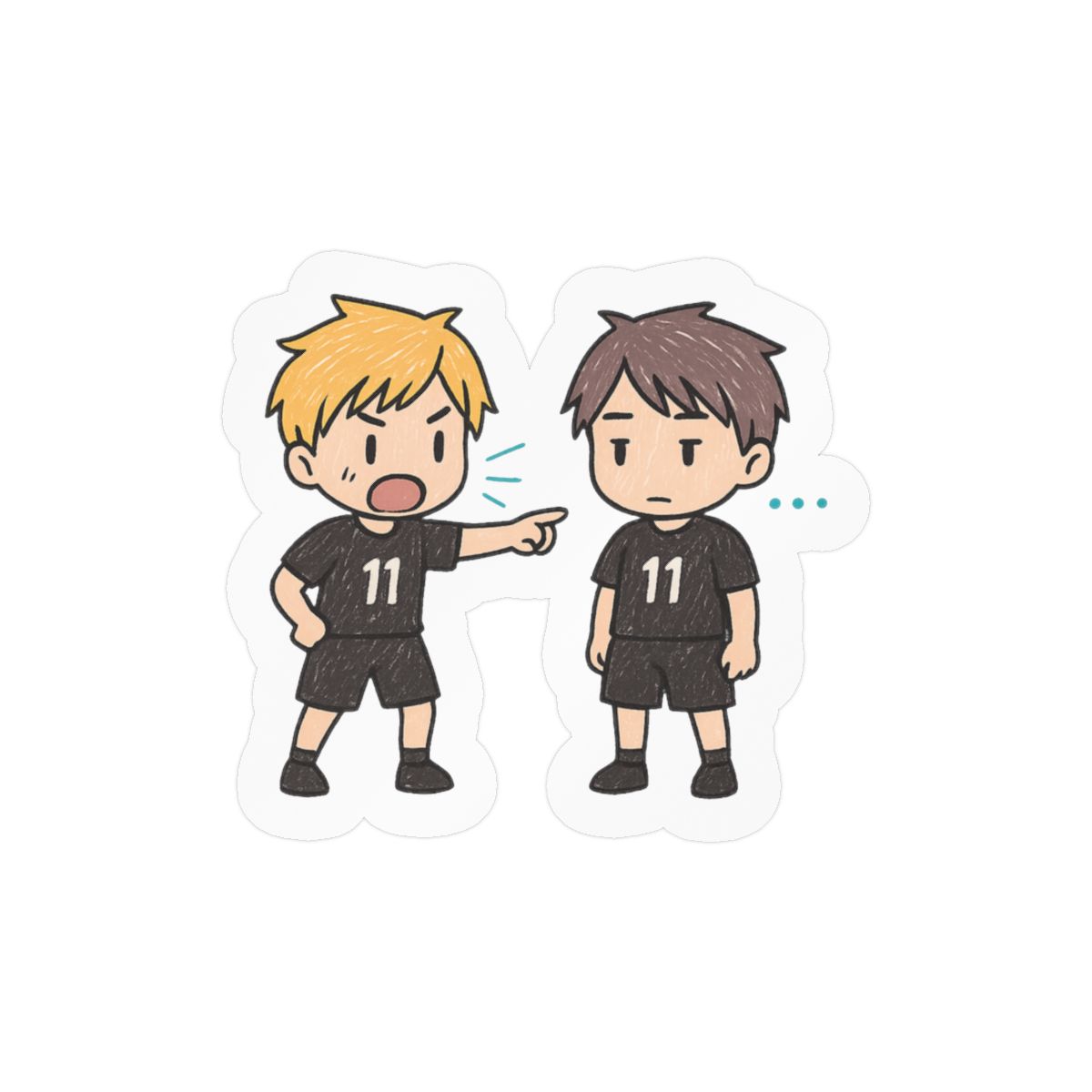 Mini Miya Twins Sticker | Adorable Vinyl Decal