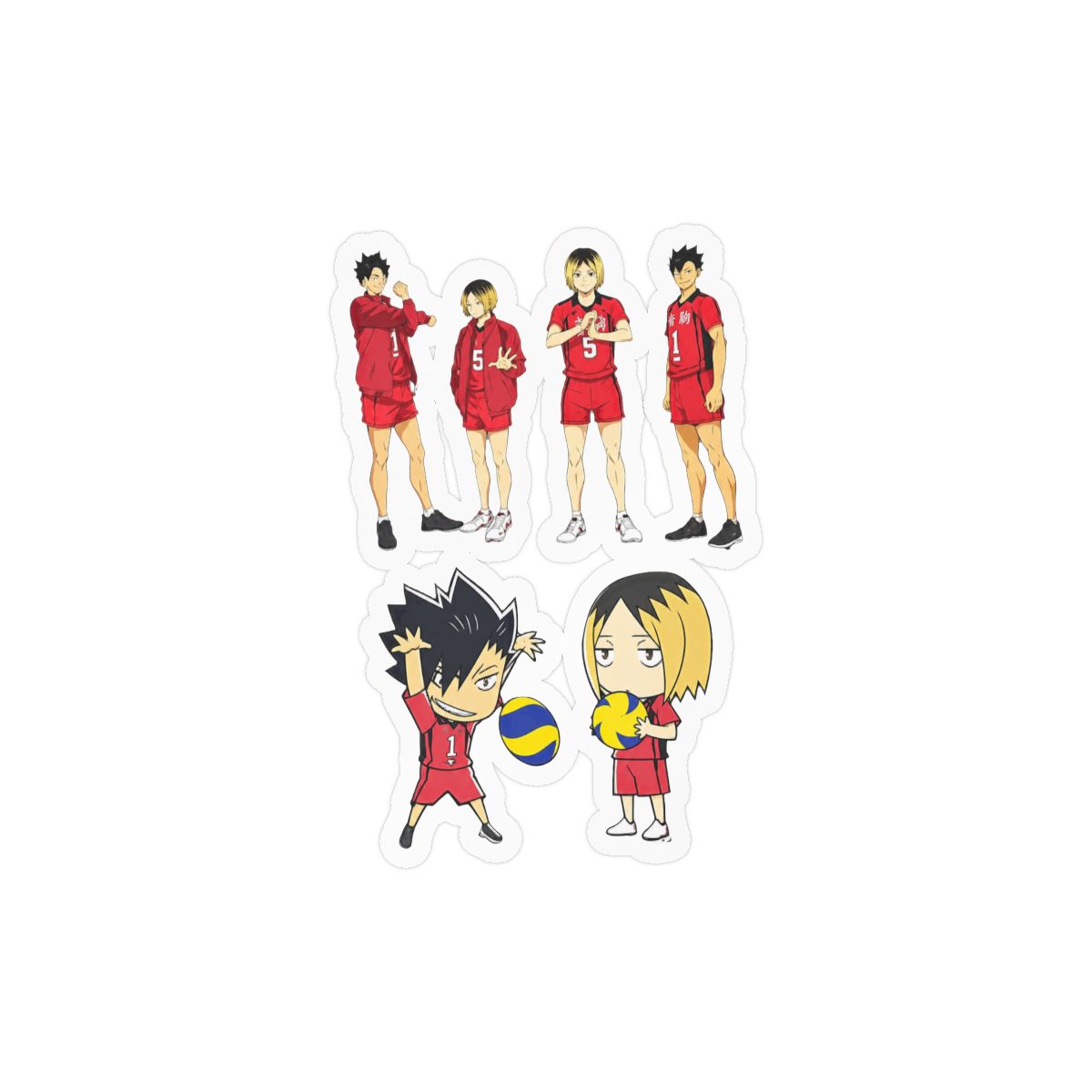 Haikyu!! Nekoma Sticker Pack | Bold Anime Volleyball Vinyl Decals