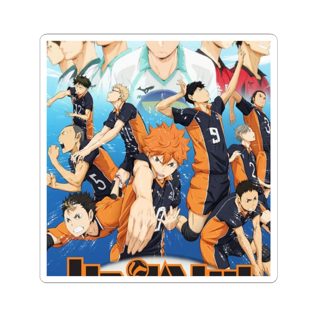 Haikyu!! Sticker Stickers - alternate angle 2, merchandise