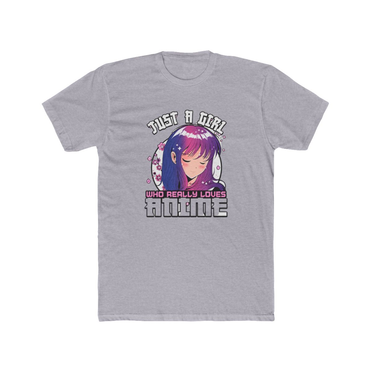 Anime Gifts for Teen Girls Just A Girl Who Loves Anime T Shirt - alternate angle 4, merchandise