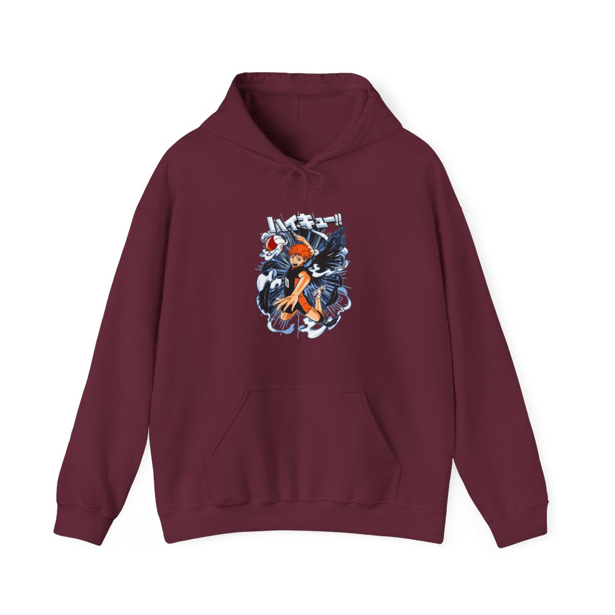 Haikyuu Hoodie Shoyo Hinata Action Jump Jumper - alternate angle 4, merchandise